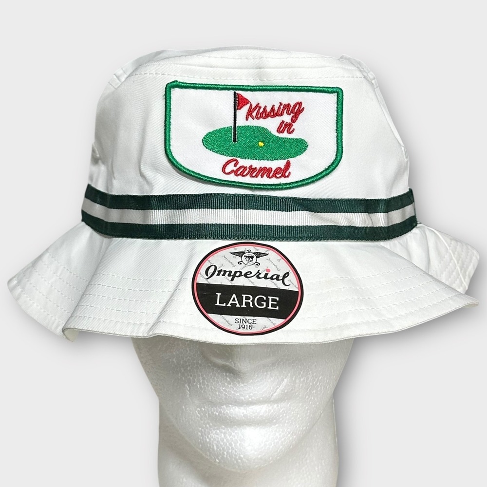 Kissing In Carmel Hat Cap Fitted Mens Large Golf Embroidered Polyester Masters
